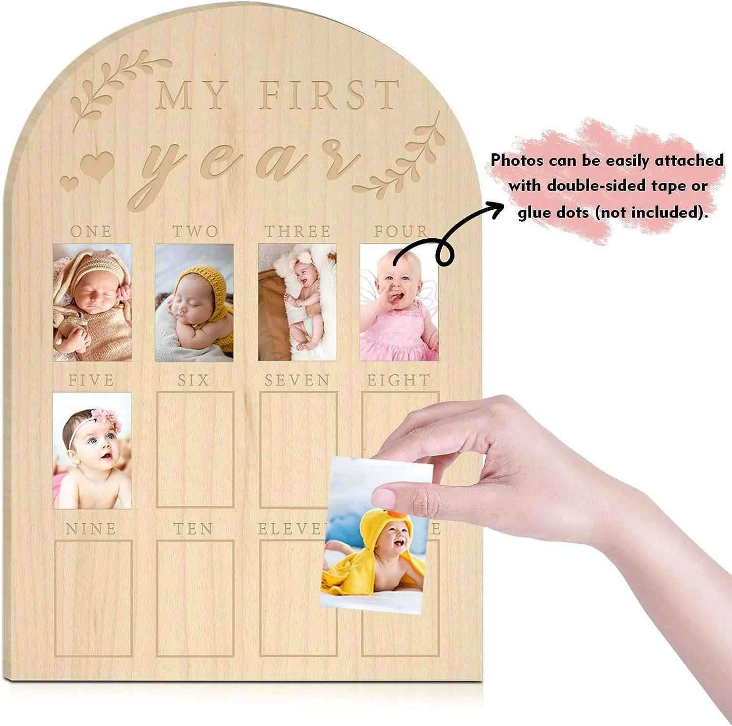 Newborn First Year Milestone Photo Frame