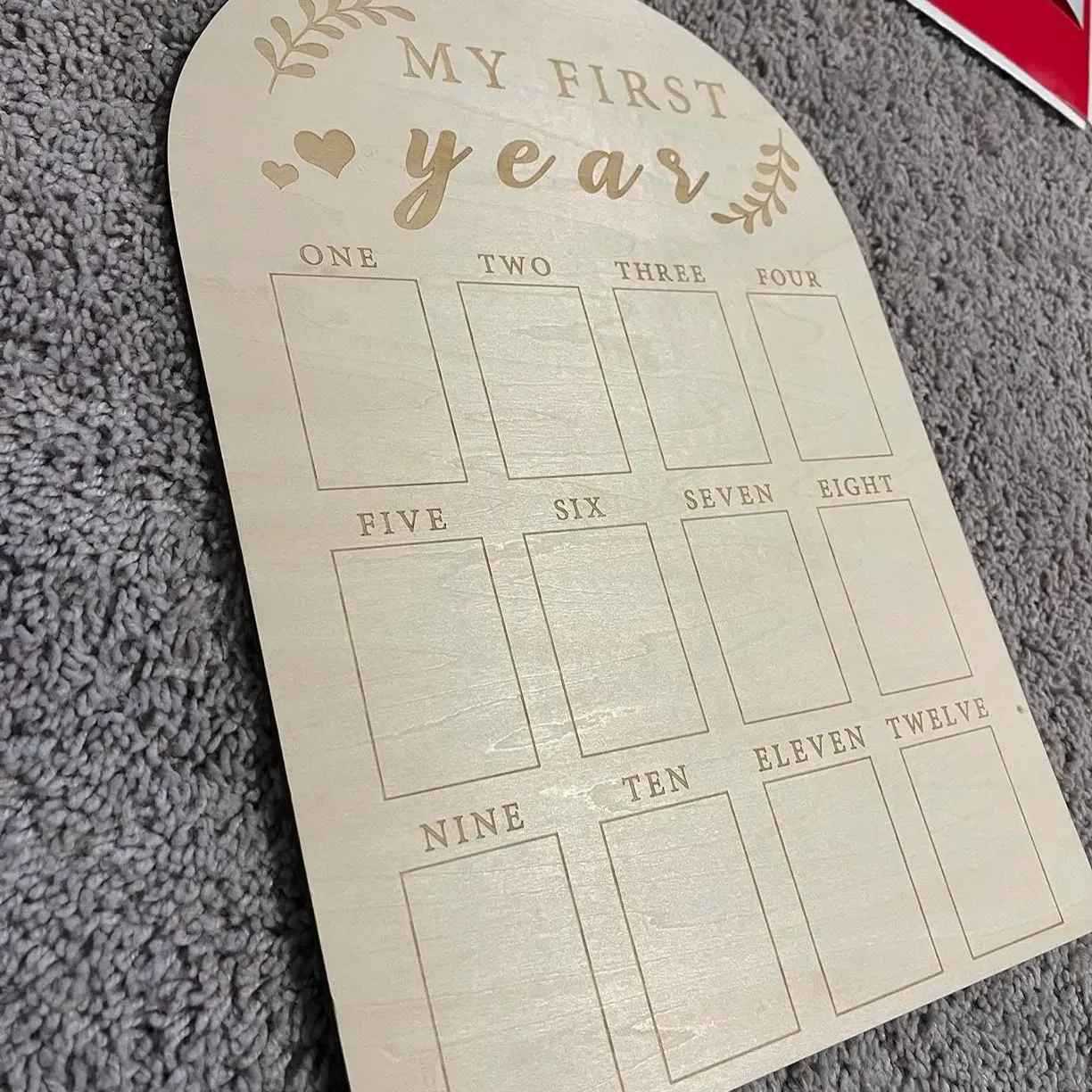 Newborn First Year Milestone Photo Frame