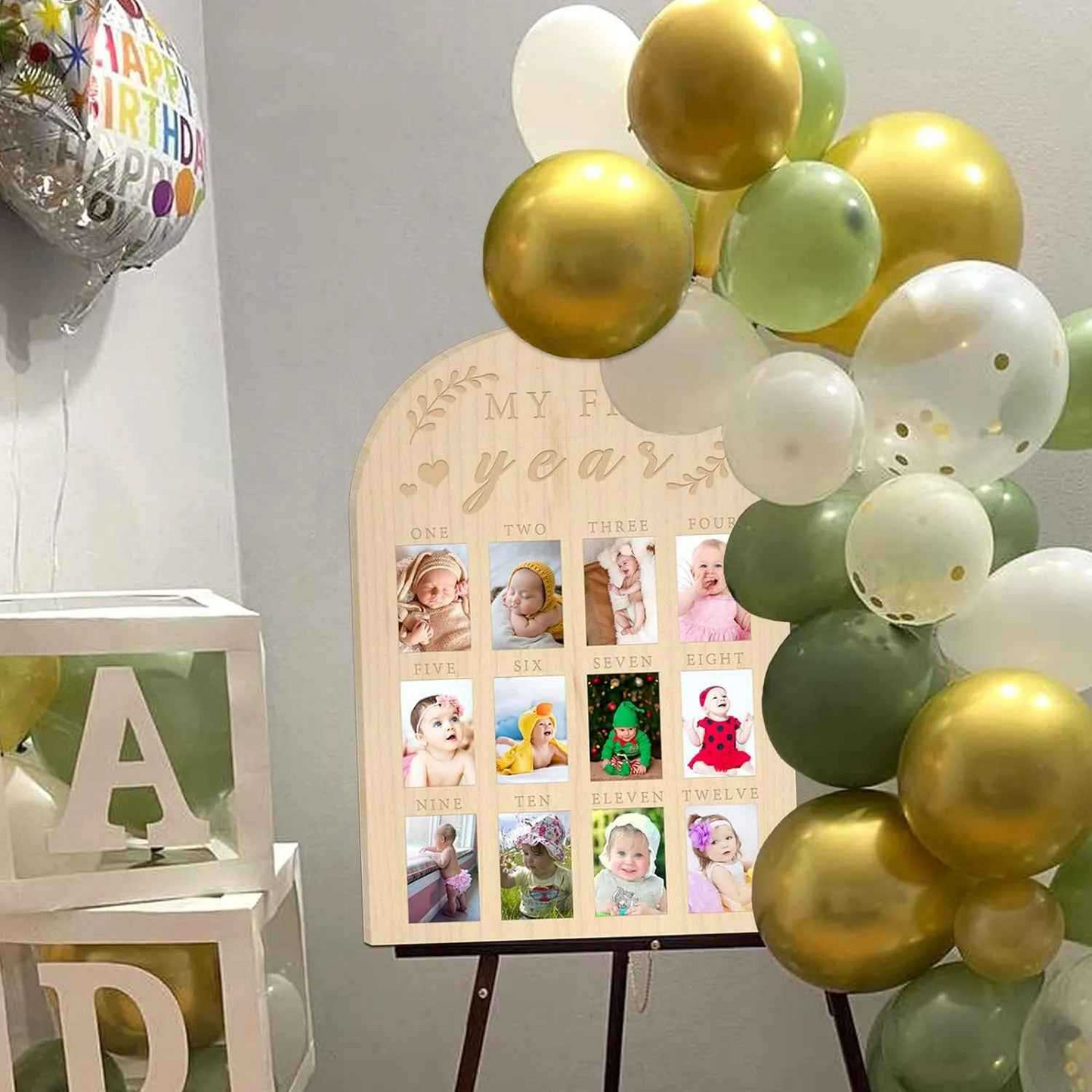 Newborn First Year Milestone Photo Frame