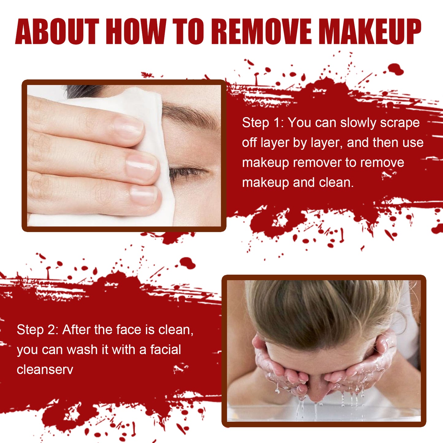 Sfx Makeup Kit Halloween Makeup Kit Halloween Fake Blood Makeup Kit Halloween Scary Face Makeup Sfx Makeup Fake Wound Scar For Art,Theater,Halloween,Parties And Cosplay