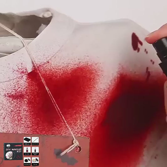Sfx Makeup Kit Halloween Makeup Kit Halloween Fake Blood Makeup Kit Halloween Scary Face Makeup Sfx Makeup Fake Wound Scar For Art,Theater,Halloween,Parties And Cosplay